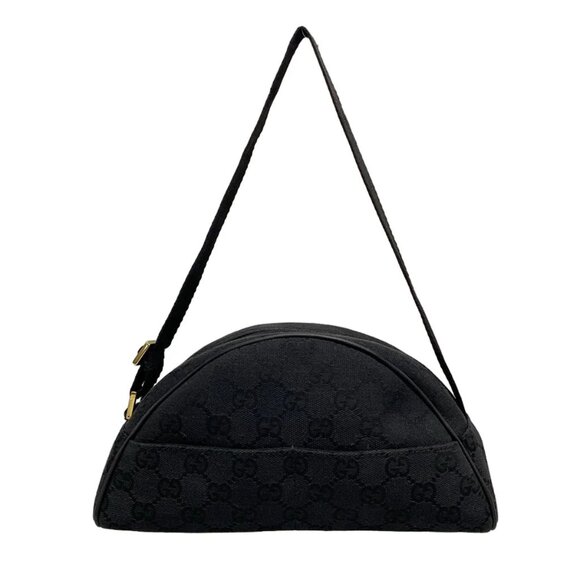 Gucci Handbags - GUCCI GG Black Jacquard Leather - Shoulder Bag 256-081125